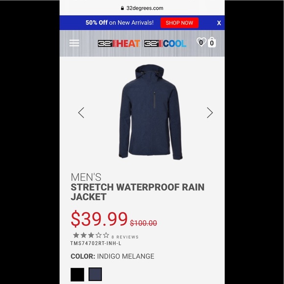 STRECH WATERPROOF RAINCOAT JACKET - Picture 2 of 2